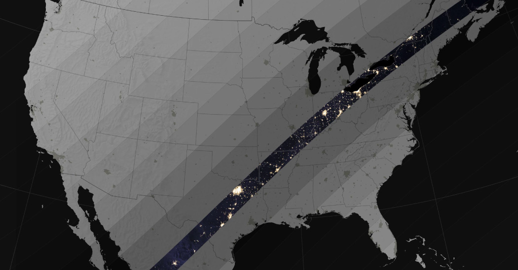 April 8 Solar Eclipse: Path, Maps and More - The New York Times