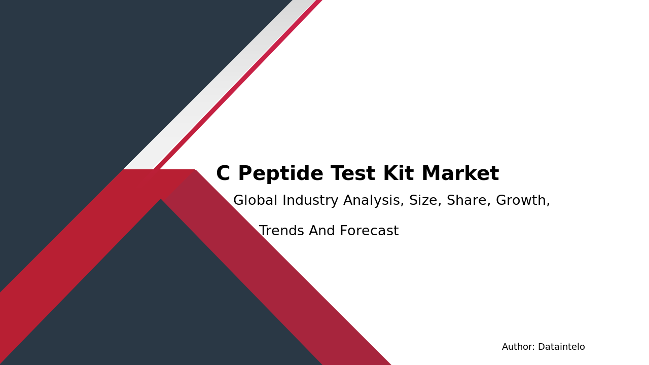 C Peptide Test Kit Market Report | Global Forecast From 2025 To 2033