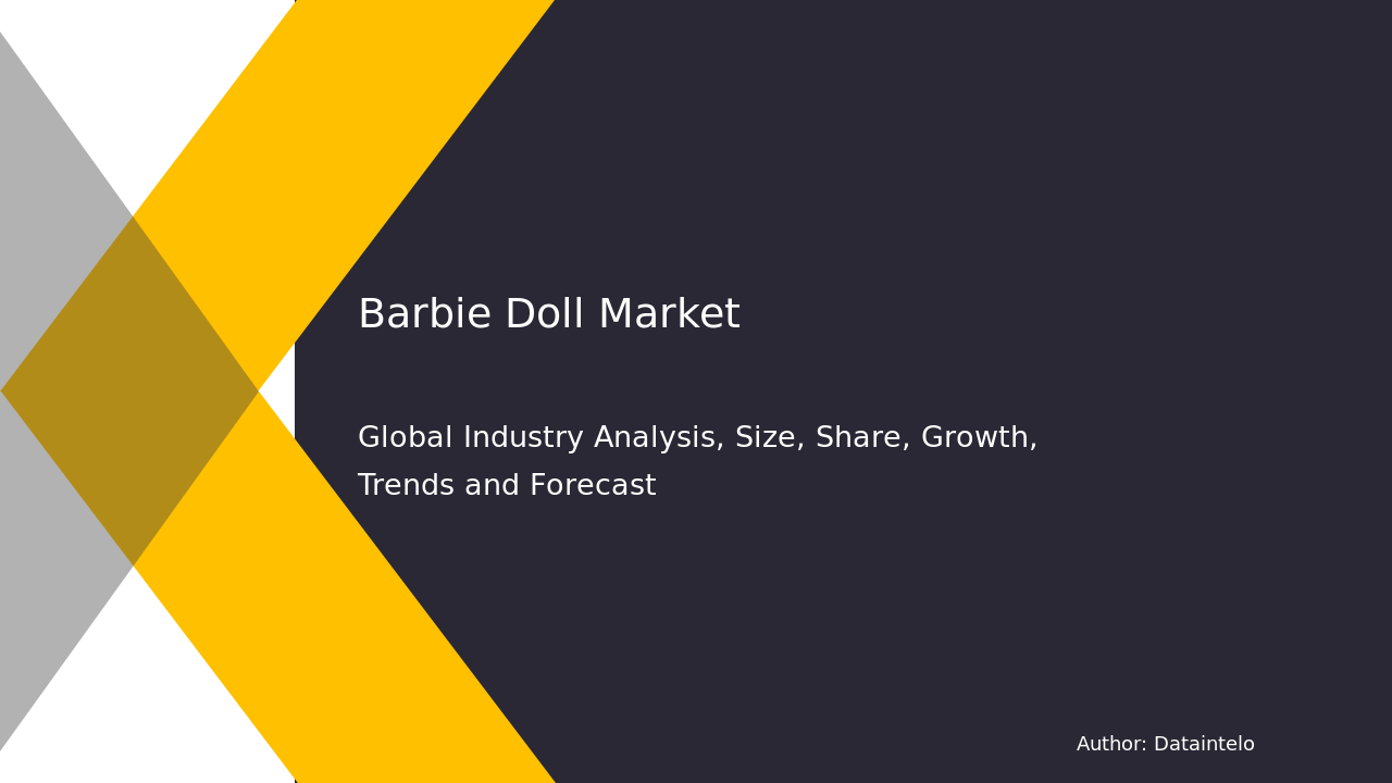 Barbie Doll Market Report | Global Forecast From 2025 To 2033