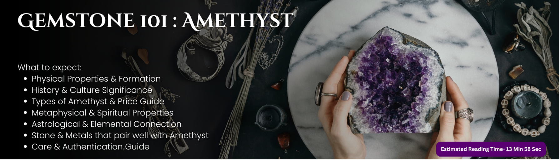 Gemstone 101: Everything You Need to Know About Amethyst Crystal  – Gemstones for sale