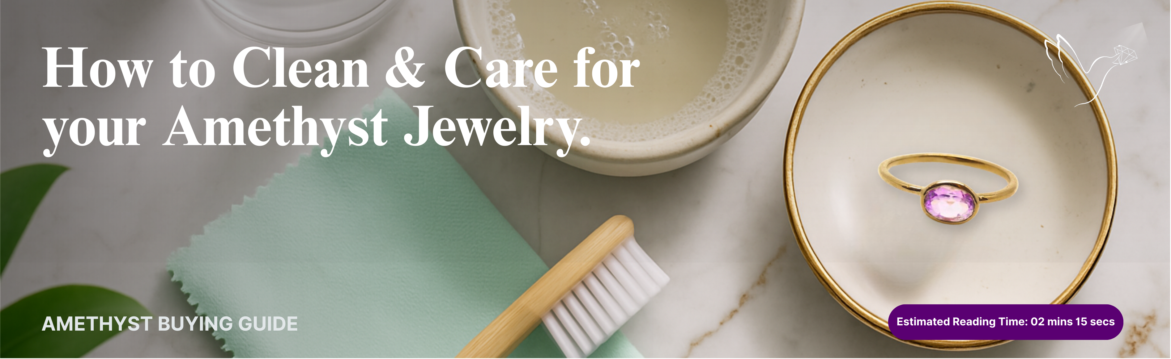 How to Clean and Care for Your Amethyst Jewelry  – Gemstones for sale
