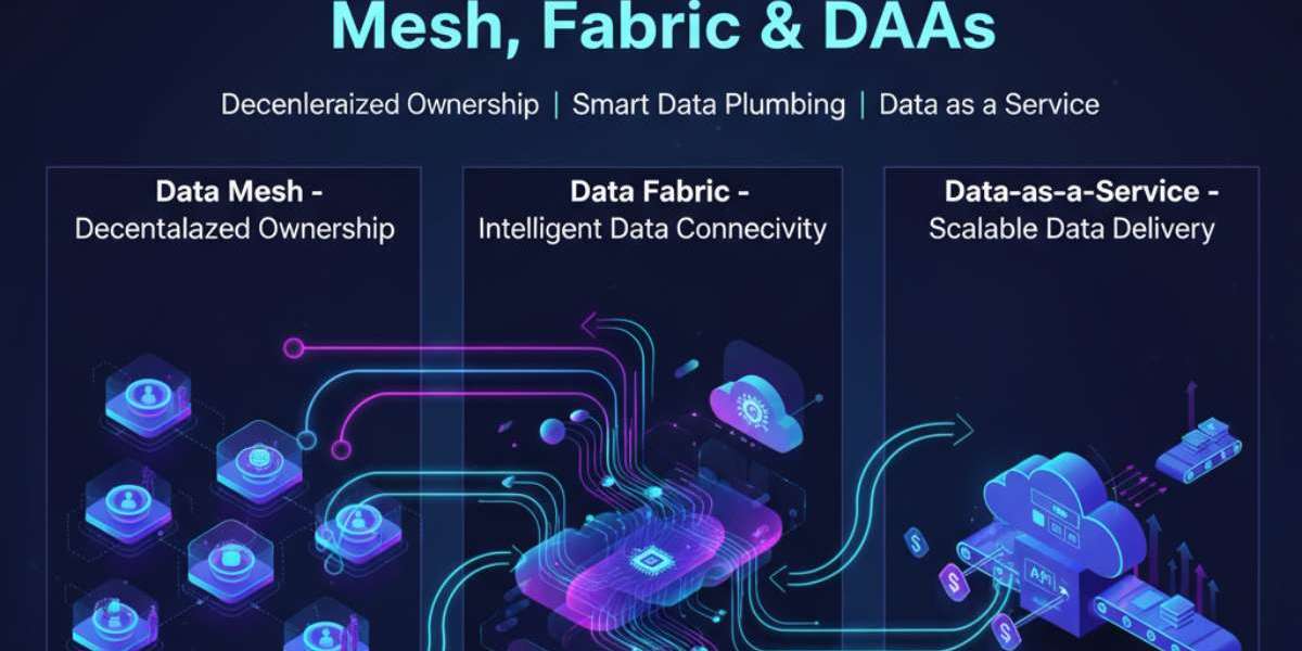 Data Mesh, Data Fabric, and Data-as-a-Service Architectures: Decentralized Data Ownership, Smart Data Plumbing, and DaaS