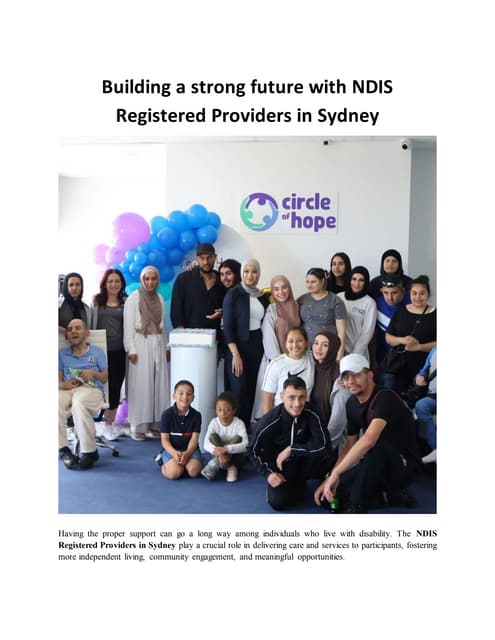 Building a strong future with NDIS Registered Providers in Sydney.pdf