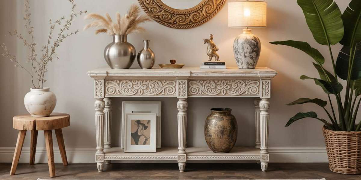 Living Room Styling Made Easy With the Best Hand Carved Console Tables