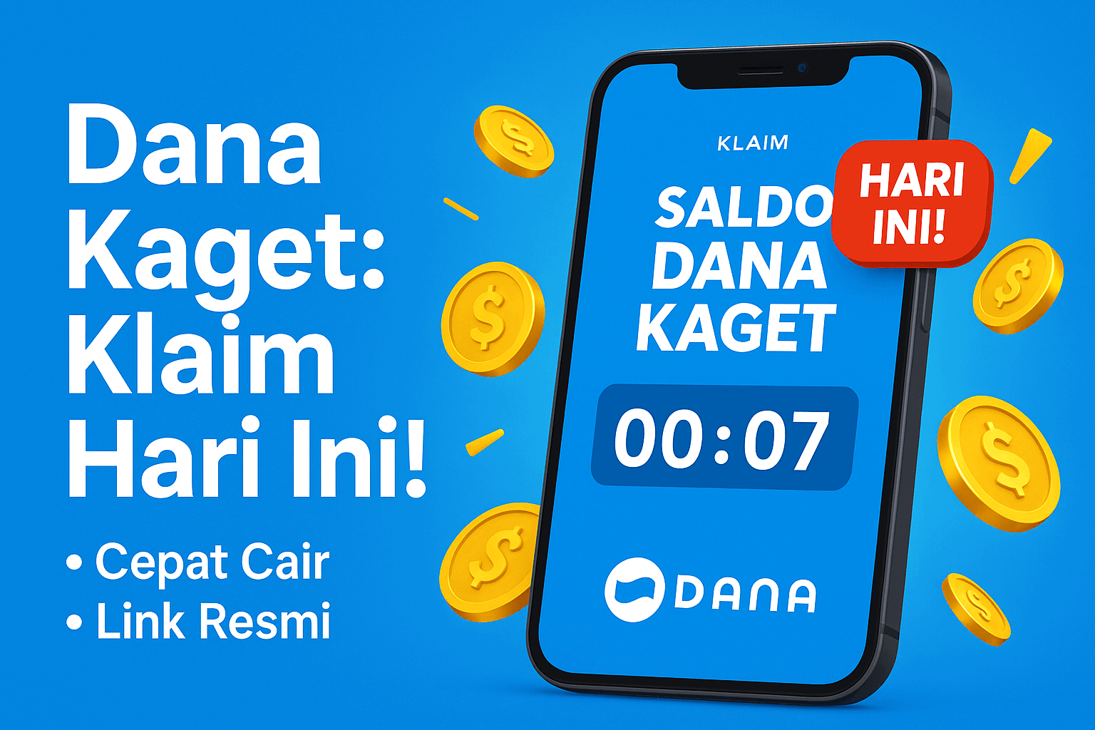 Cara Klaim Saldo Dana Kaget Gratis Hari Ini 2025