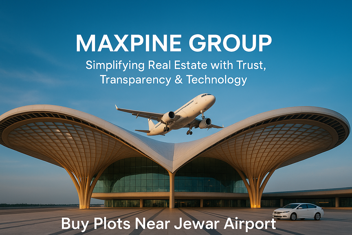 Buy Plot Near Jewar Airport — The Smartest Move for Your Future | by Maxpine Group Jattari | Nov, 2025 | Medium