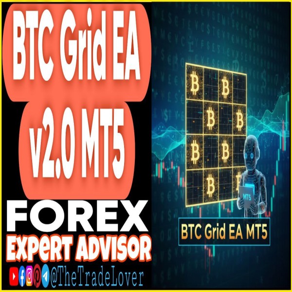 BTC Grid Expert EA v2.0 MT5 (Works on Build 5370+) | Forex Robot | MT5 Expert Advisor - The Trade Lovers