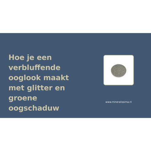 Hoe je een verbluffende ooglook maakt met glitter en groene oogschaduw