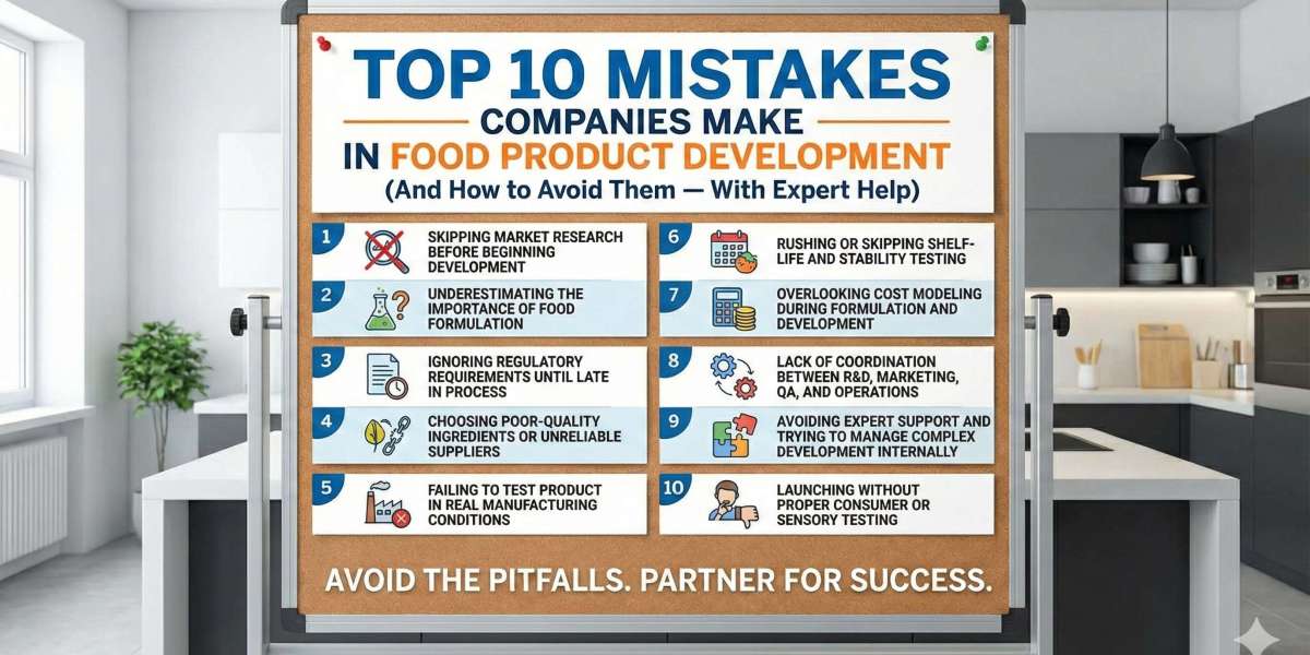 Top 10 Mistakes Companies Make in Food Product Development (And How to Avoid Them — With Expert Help)