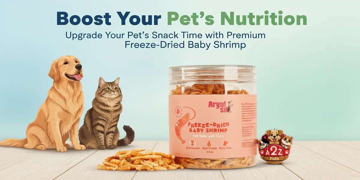 Unlock Your Pet's Natural Cravings: a2zpets Arya Sit Freeze-Dried Shrimp - The Ocean's Best Protein