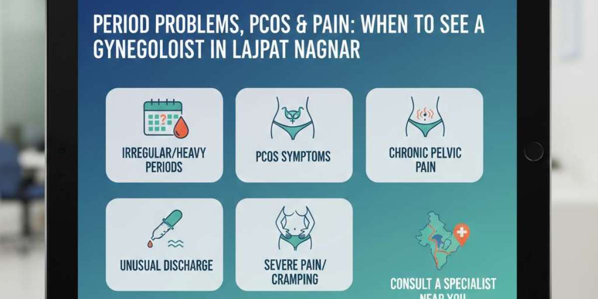 Period Problems, PCOS & Pain: When to See a Gynecologist in Lajpat Nagar.