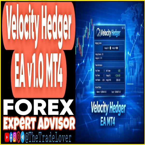 Velocity Hedger EA v1.0 MT4 (Works on Build 1455+) | Forex Robot | MT4 Expert Advisor - The Trade Lovers