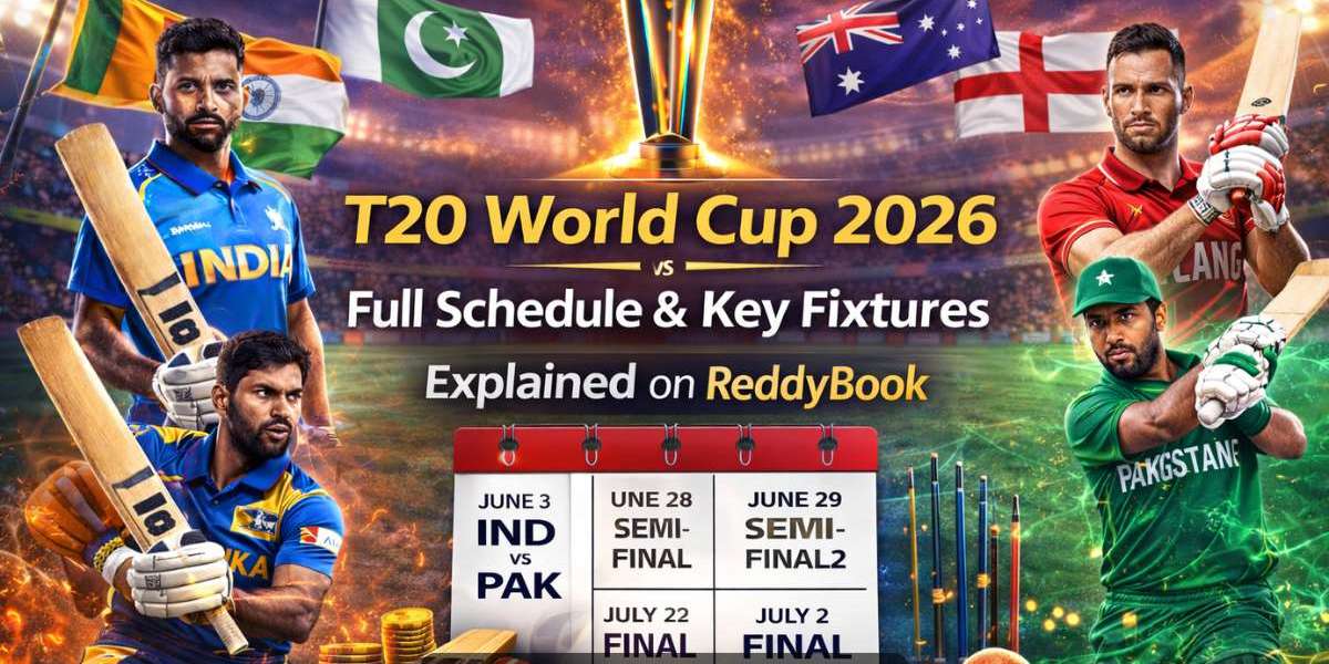 T20 World Cup 2026 Full Schedule & Key Fixtures Explained on ReddyBook