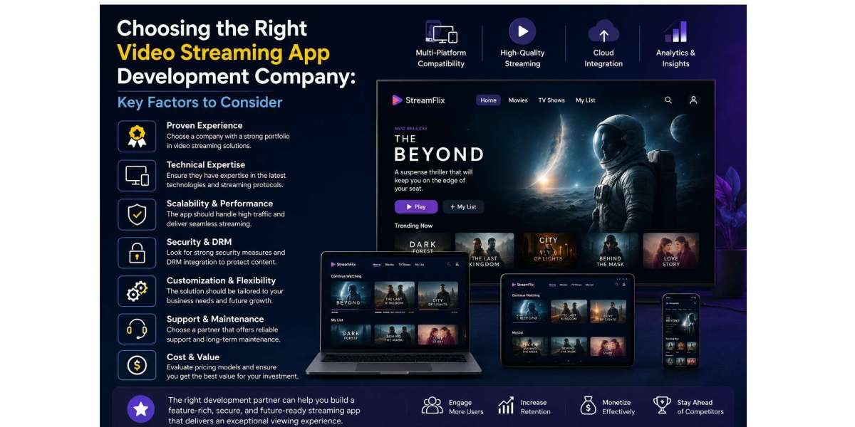 Choosing the Right Video Streaming App Development Company: Key Factors to Consider