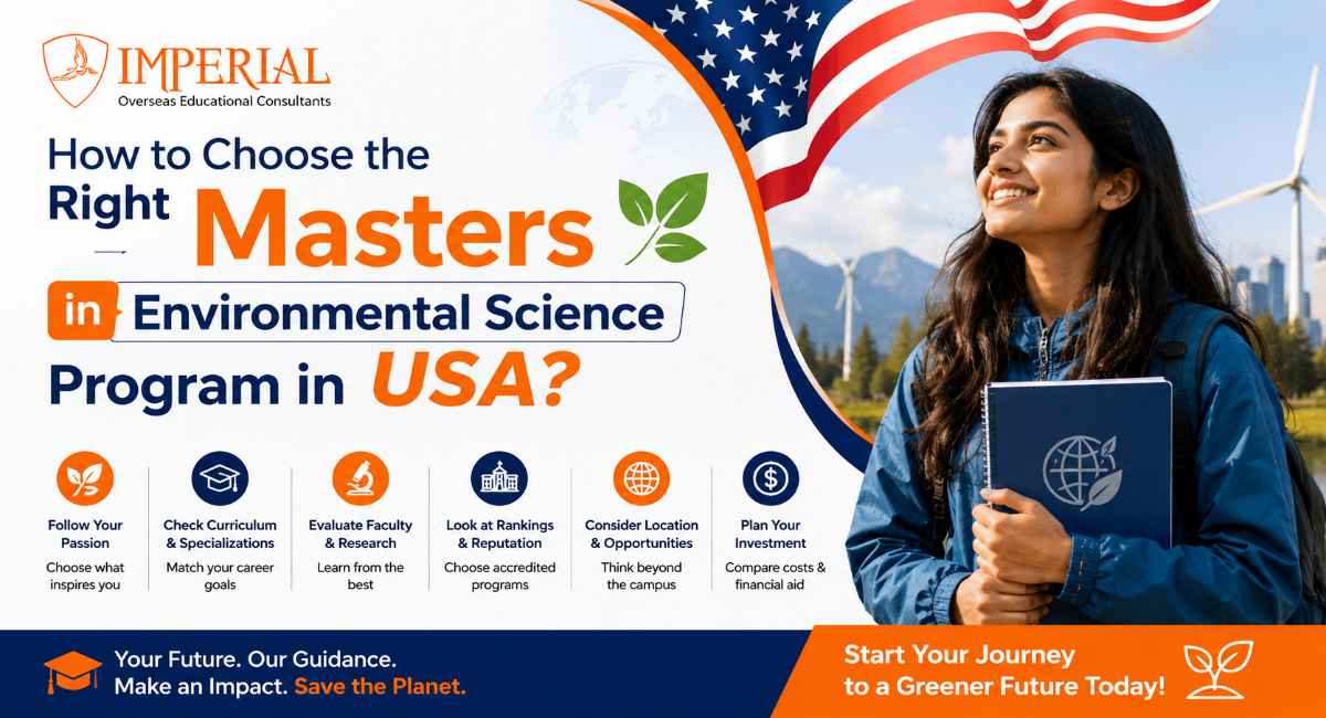 How to Choose the Right Masters in Environmental Science Program in USA?