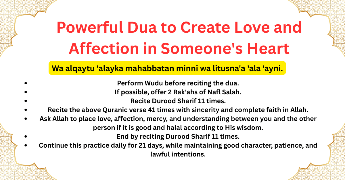 Powerful Dua to Create Love and Affection in Someone's Heart - Karma Align Muslim