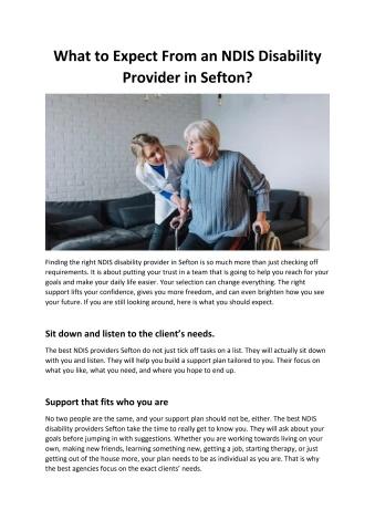 What to Expect From an NDIS Disability Provider in Sefton.docx