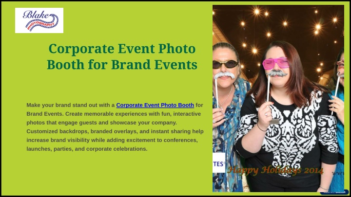 PPT - Corporate Event Photo Booth for Brand Events PowerPoint Presentation - ID:14883467