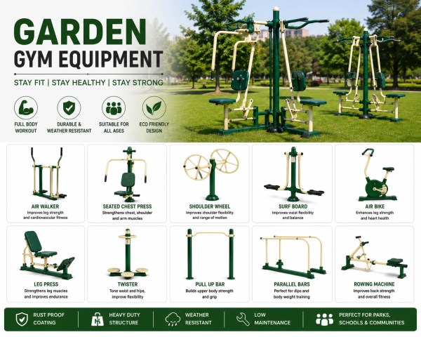 Modern Garden Gym Equipment for Active Outdoor Spaces | Maharashtra Sport – maharashtrasport4