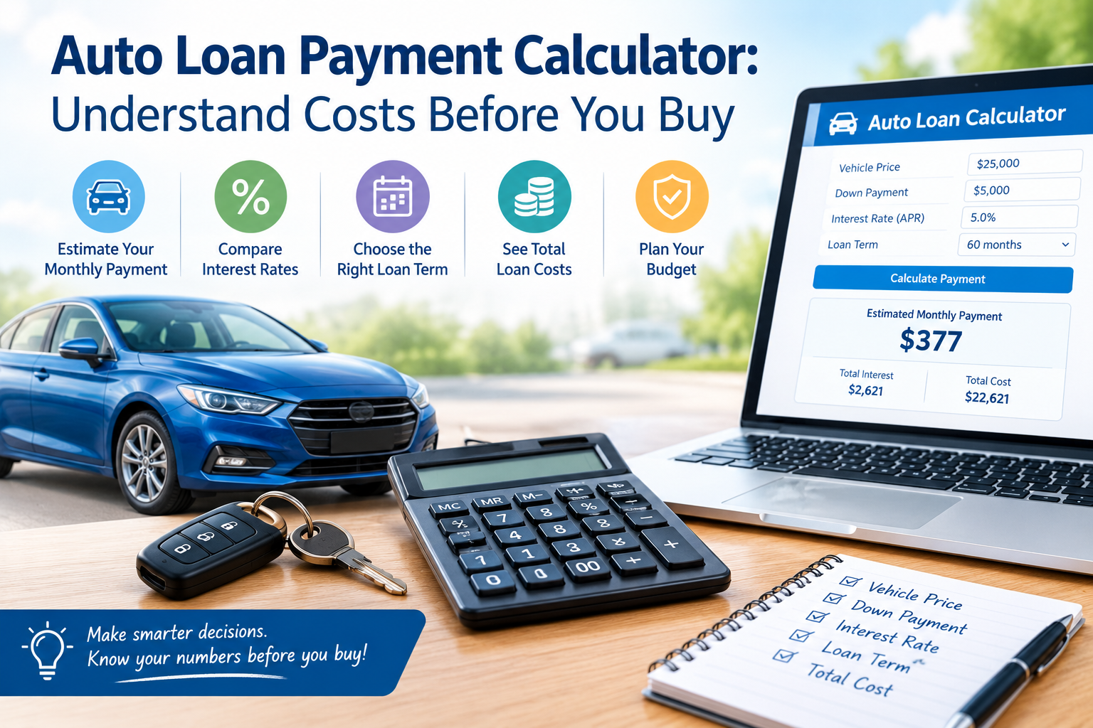 Auto Loan Payment Calculator: Understand Costs Before You Buy